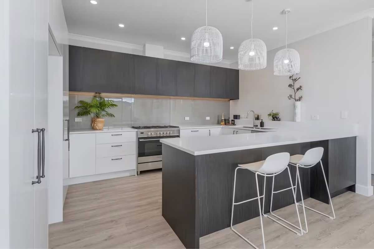 Custom plywood cabinetry built by Kamo Kitchens